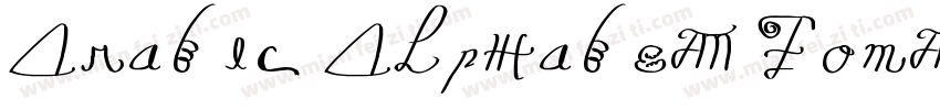 Arabic Alphabet font字体转换